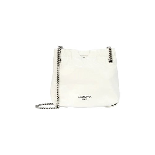 Balenciaga Crush XS Leather Tote - Optic White - 7817962AAZ89001