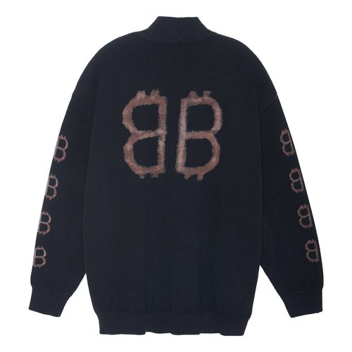 Balenciaga Crypto Sweater Medium Fit - Black - 750413T32801000