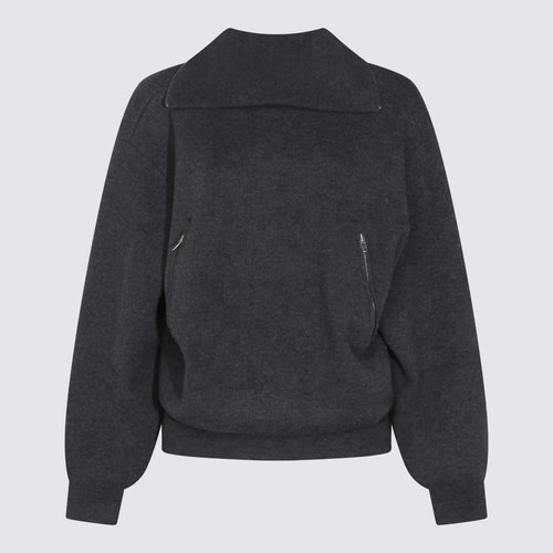 Balenciaga Dark Wool Knitwear - Grey - 849931T17548519