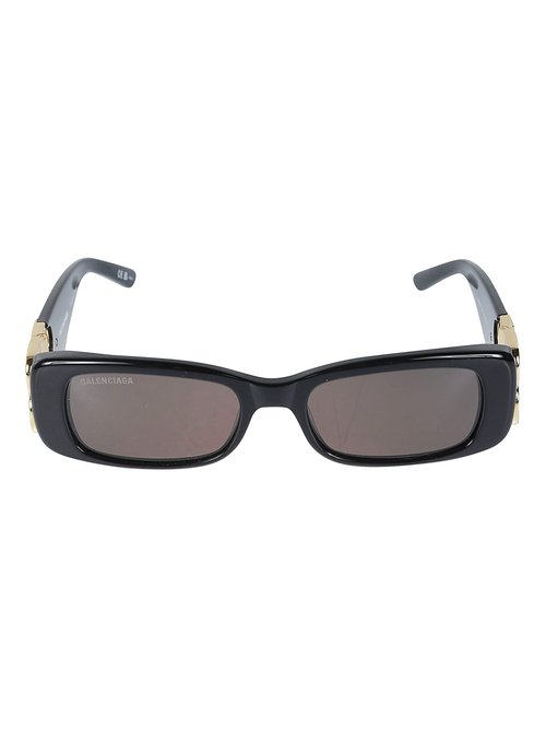 Balenciaga BB Logo Sunglasses | Size Onesize - Black/Gold Tone/Grey - BB0096S001BLACKGOLDGREY