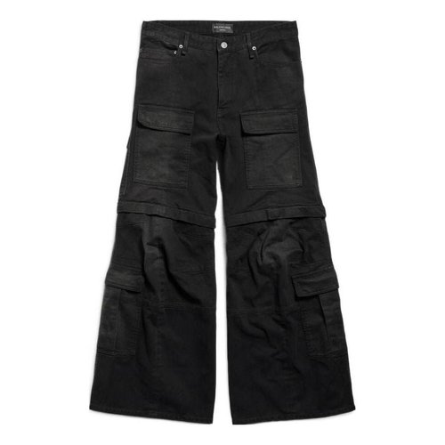 Balenciaga Flared Cargo Pants - Black - 783694TNW111672