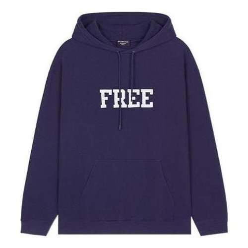 Balenciaga Free Hoodie - Navy - 600583TKVD43967