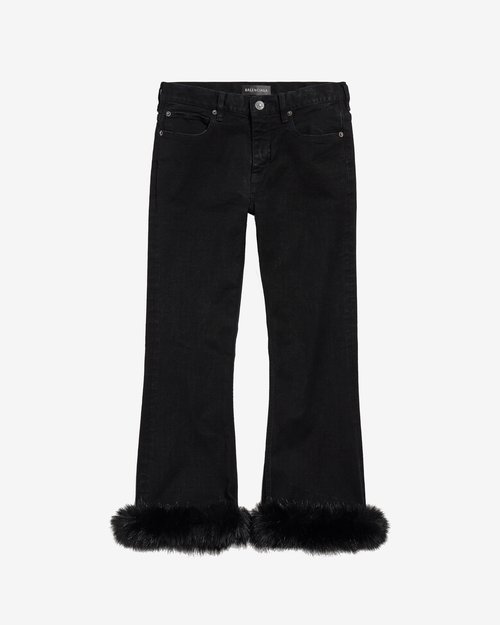 Balenciaga Black Denim Jeans - Pitch Black - 856840TMW351105
