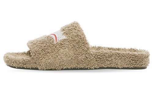 Balenciaga Furry Slip-On Slippers - 654261W2HS43196