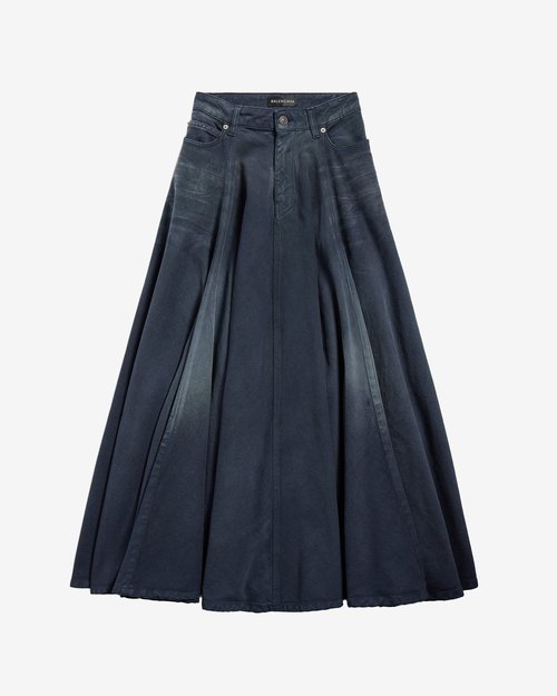 Balenciaga Dark Blue Denim Skirt - Navy - 856906TTW648074