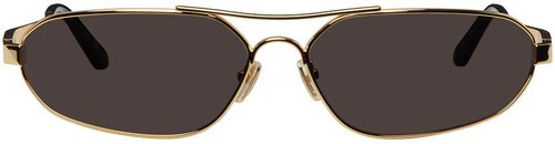 Balenciaga Shield Sunglasses | Size Onesize - Shiny Endura Gol - BB0227S001