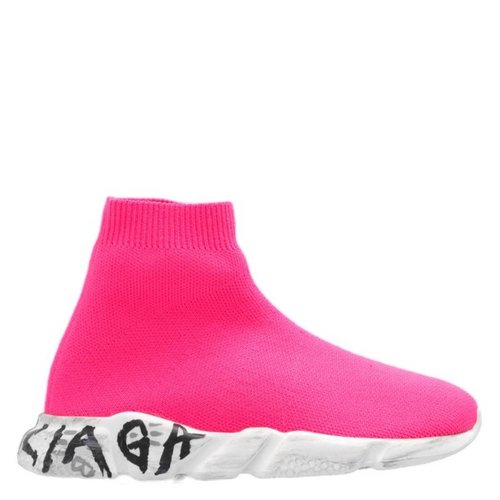 Balenciaga Graffiti Speed Knit - Blue/Pink - 597425W2DD45091KIDS