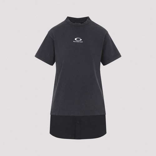 Balenciaga Hybrid Shirt Dress - 858621.TTVU29374FADEDBLACK