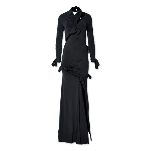 Balenciaga Knot Gown - Black - 746148TNV571000