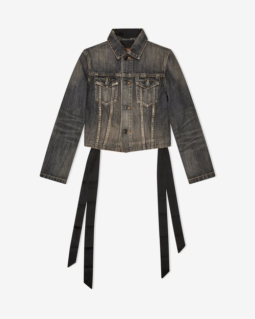 Balenciaga Lace-Up Jacket - Dark Grey - 831697TSW671441
