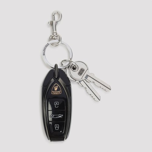 Balenciaga Lambo Key Ring - 836436.2ABZ88860SILVERBLACK