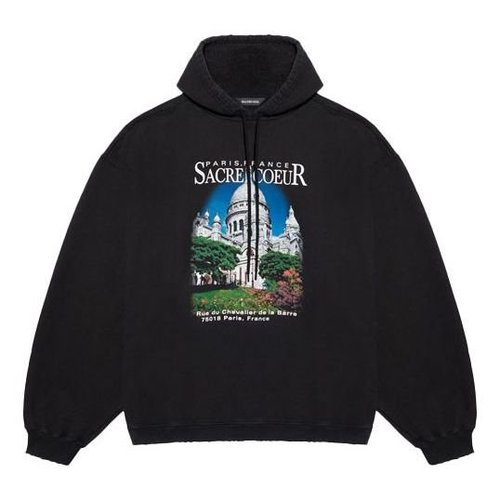 Balenciaga Sport Hoodie | Size XXS - Black - 641679TJVH91000