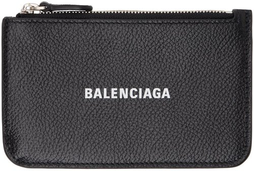 Balenciaga Large Long Cash Coin Card Holder 'Black