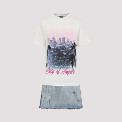 Balenciaga Layered Mini Dress - 838726.TSWB94200LIGHTBLUE