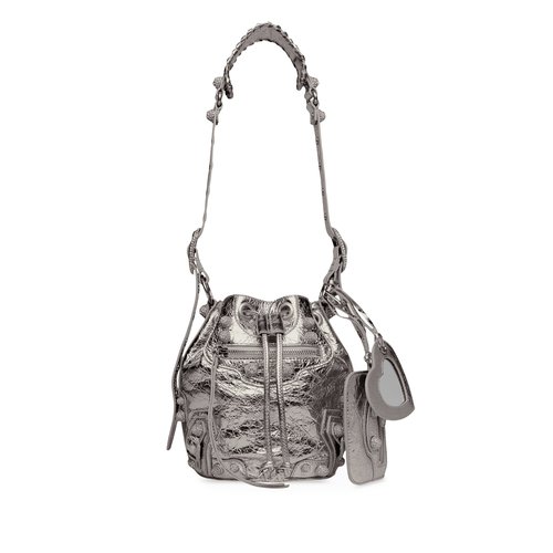 Balenciaga Le Cagole Bucket X-Small Bag - Silver - 702431210D0