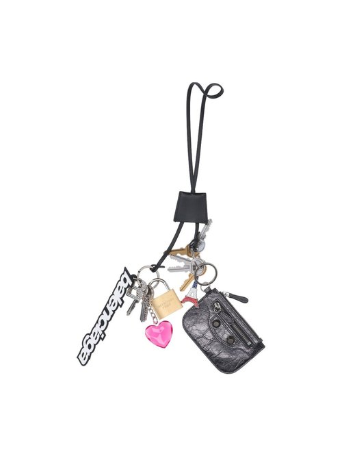 Balenciaga Logo Charm Keyring - 7956862AA9J1314