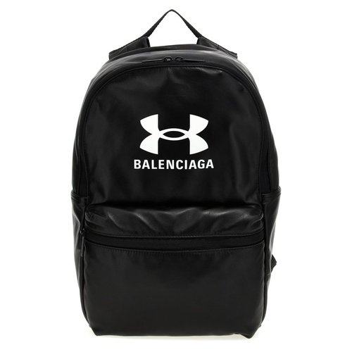 Balenciaga Logo Embossed Backpack - Black - 8117482ABIM100041CM