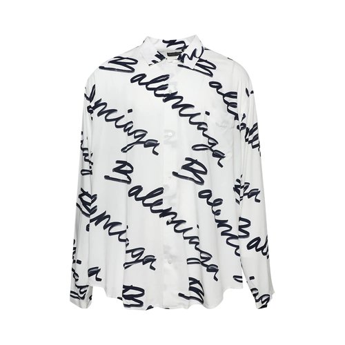 Balenciaga Logo Long-Sleeve Shirt | Size 43 - 681812TOLE99167
