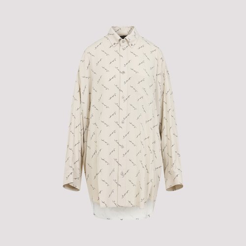 Balenciaga Long-Sleeve Cocoon Shirt - 773300TRLB19711