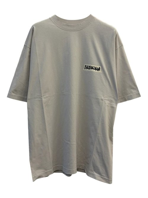 Balenciaga Medium Fit Crew Neck T-Shirt - Dirty White - 764235TTVL69012
