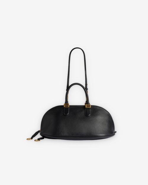 Balenciaga Medium Bolero Bowling Bag - Black