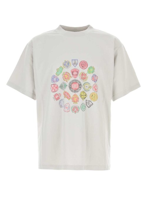 Balenciaga Medium Fit T-Shirt - Dirty White - 764235TTVH49012