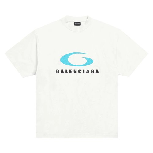 Balenciaga Medium Fit T-Shirt - White - 764235TRVC29059