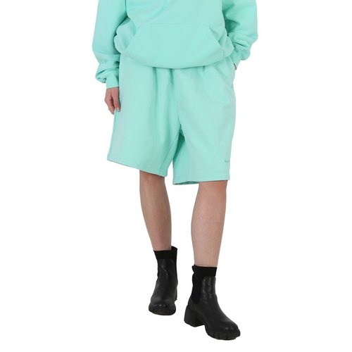 Balenciaga BB Embroidered Logo Shorts - Mint Green - 674591TLVB80306
