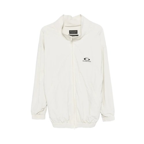 Balenciaga Off Shoulder Tracksuit Jacket - Dirty White - 850869TTO049012