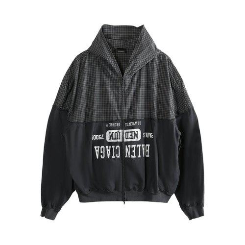 Balenciaga Patched Hooded Shirt - 850817TTM101000