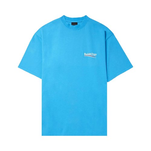 Balenciaga Political Campaign T-Shirt - Blue Sky - 641675TNVG54760