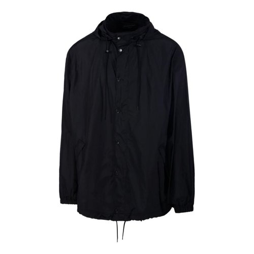 Balenciaga Political Stencil Windbreaker - Black - 791285TPO061000