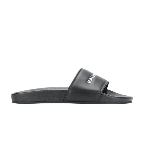 Balenciaga Pool Slides - Black/White - 517226WAL001006
