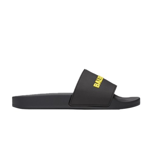 Balenciaga Pool Slides - Black/Yellow - 565826W1S801070