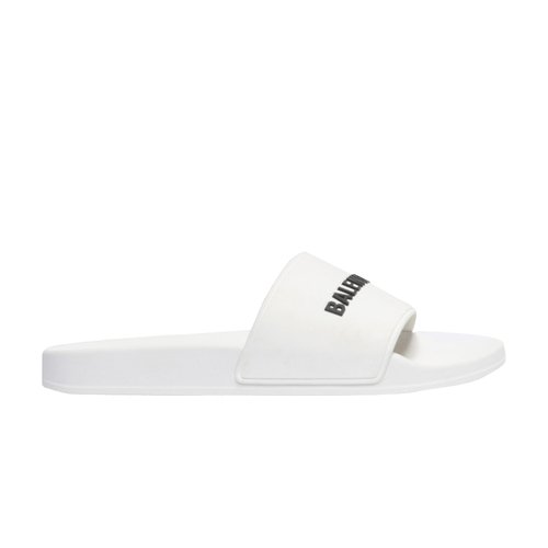 Balenciaga Pool Slides - White/Black - 565826W1S809034