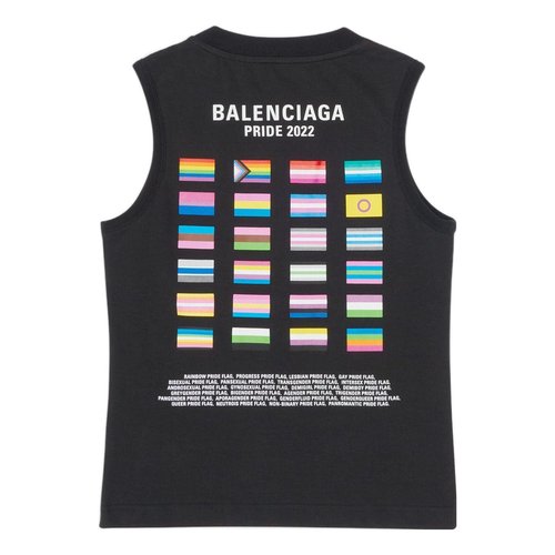 Balenciaga Pride 22 Tank Top - Black - 698102TMVO41070