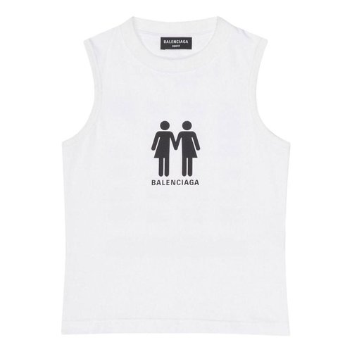 Balenciaga Pride 22 Tank Top - White - 698102TMVO40904