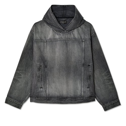 Balenciaga Pull-Over Jacket - Black - 719313TBP473340