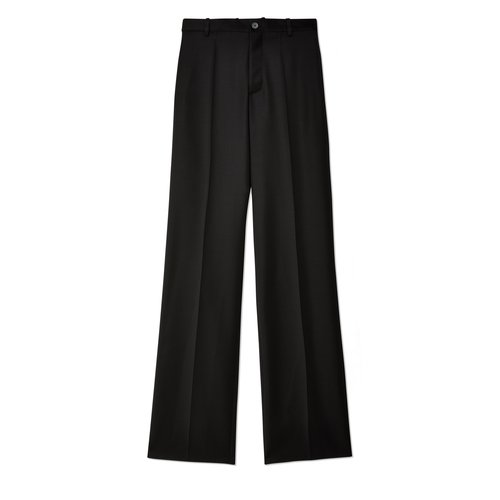 Balenciaga Regular Fit Tailored Pants - Black - 748616TJT351000