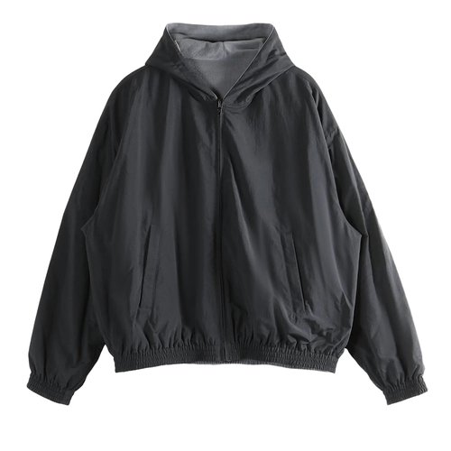 Balenciaga Reversible Hood Jacket - Black - 857733TTO041000