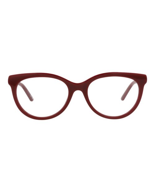 Balenciaga RoundFrame Acetate Optical Frames - Burgundy Burgundy Transparent (Bb0185O/30011863/003)