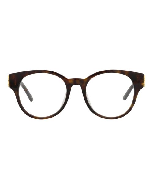 Balenciaga RoundFrame Acetate Optical Frames - Havana Havana Transparent (Bb0173O/30011315/002)