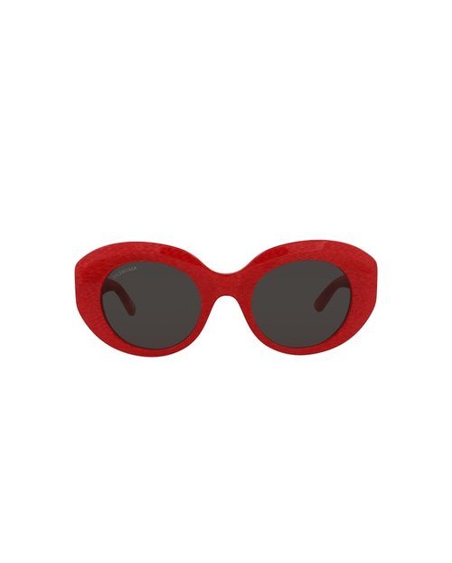 Balenciaga RoundFrame Acetate Sunglasses/30013502003 - Red/Grey (Bb0235S