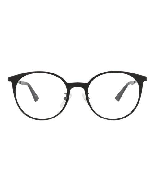 Balenciaga RoundFrame Metal Optical Frames - Black Black Transparent (Bb0084O/30008407/001)