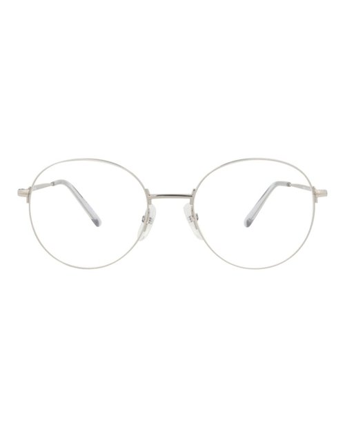 Balenciaga RoundFrame Metal Optical Frames - Silver Silver Transparent (Bb0035O/30006640/002)