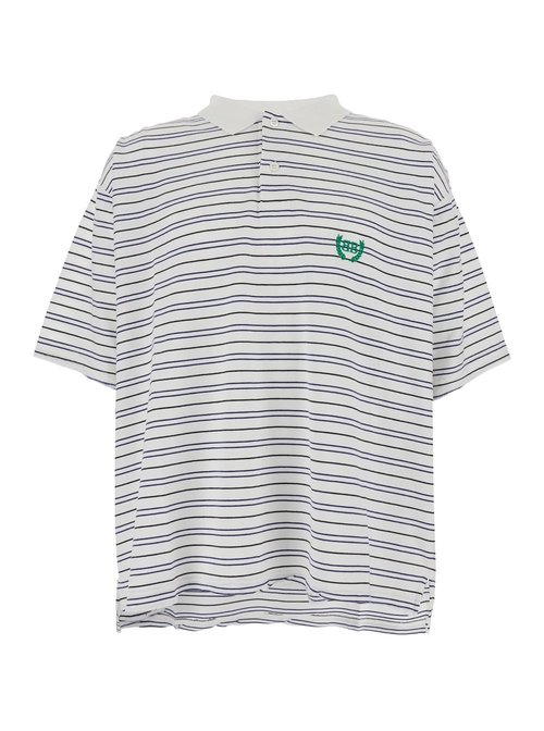 Balenciaga Striped Polo Shirt | Size M - 828531TSVF79086