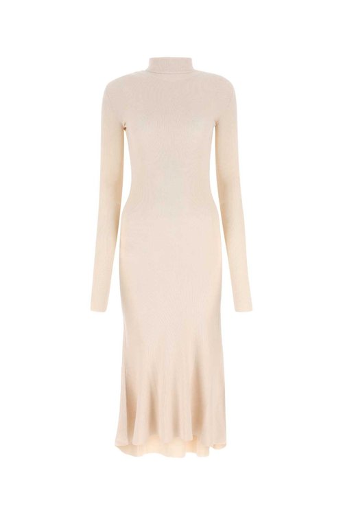 Balenciaga Sand Silk Blend Dress - 9501 - 725415T21119501