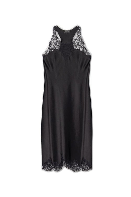 Balenciaga Satin Strappy Midi Dress - 725085TKO041000