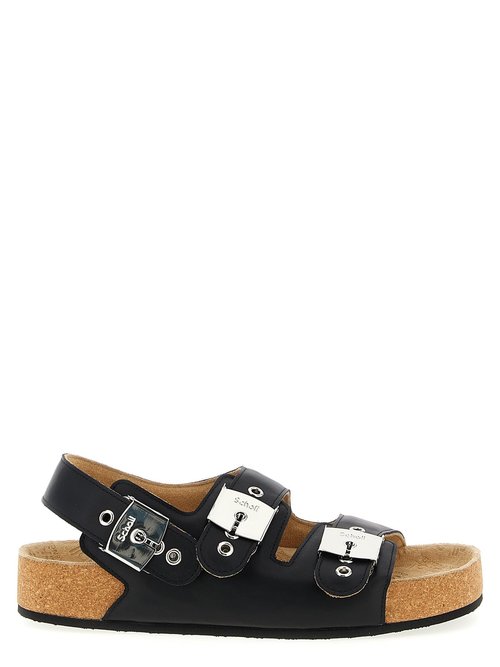 Balenciaga Flat Sandal - Black - 840207WB2U11180