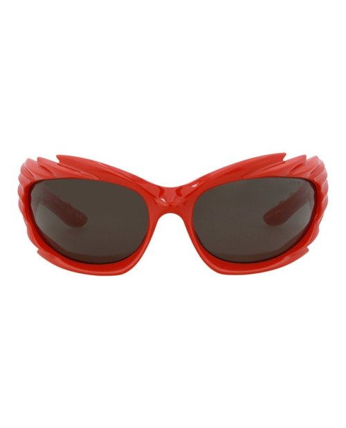 Balenciaga ShieldFrame Bio Injection Sunglasses/30013967004 - Red/Grey (Bb0255S